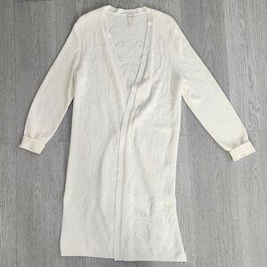 Chico's White Long Cardigan
